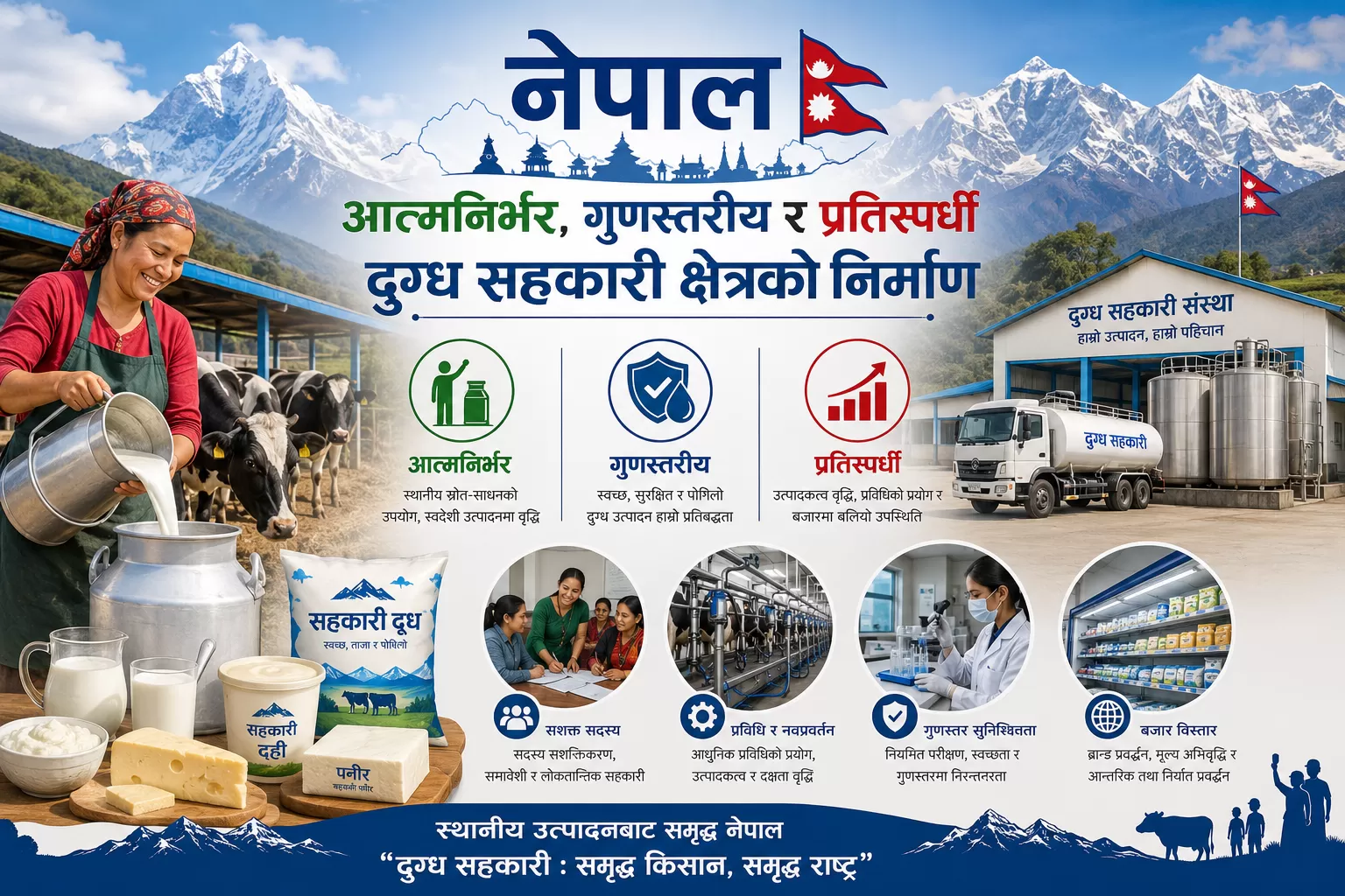 आत्मनिर्भर, गुणस्तरीय र प्रतिस्पर्धी दुग्ध सहकारी क्षेत्रको निर्माण